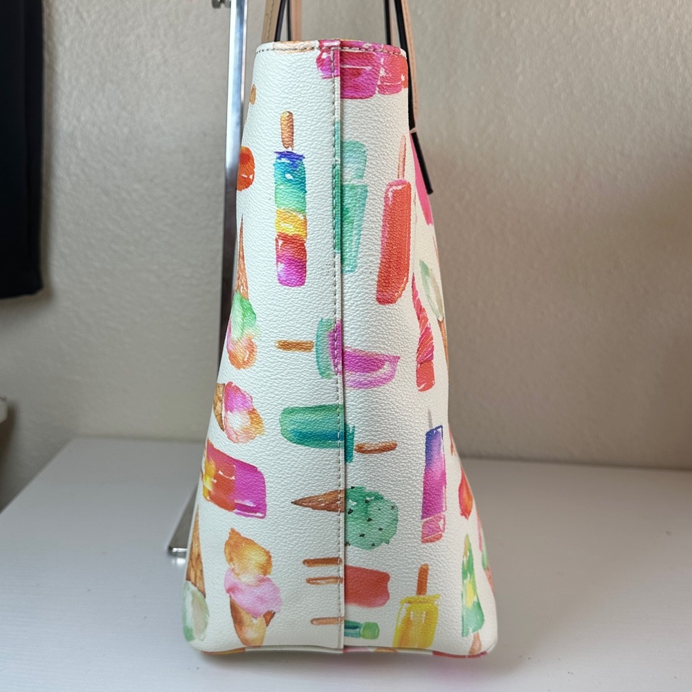 Kate Spade Ice Cream Print Tote Bag - Nwot - Picture 6 of 13